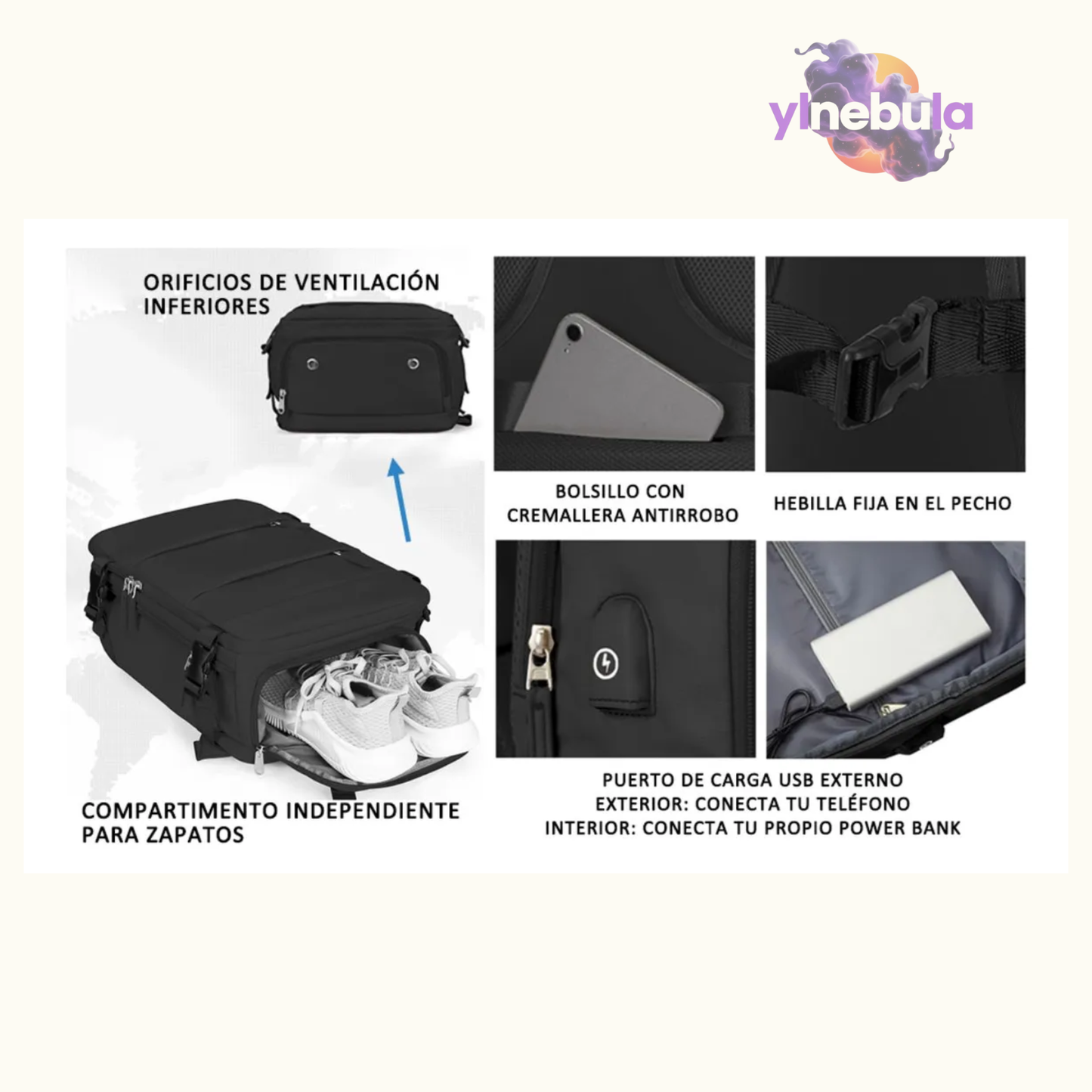 Maleta De Mano De Viaje Bolso De Cabina