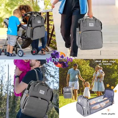 Bolso Pañalera Con Cambiador De Bebe