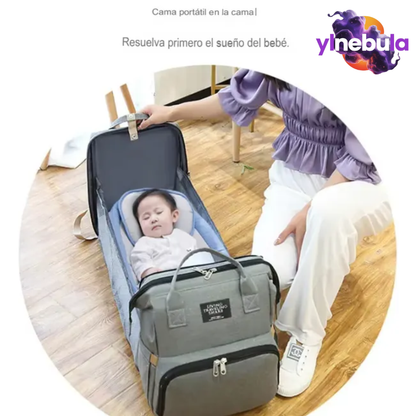 Bolso Pañalera Con Cambiador De Bebe