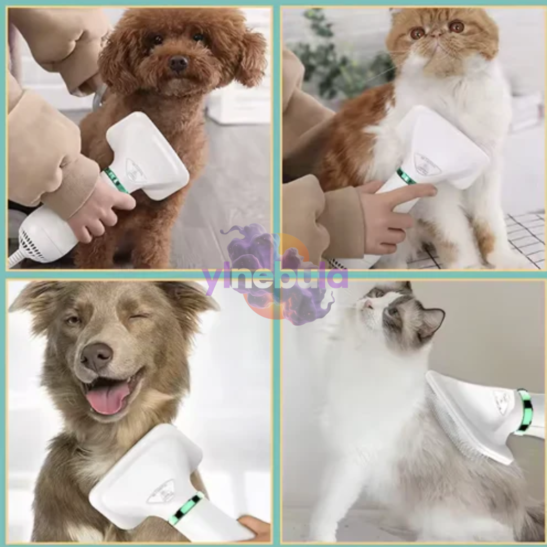 CEPILLO SECADOR 2 EN 1 PARA MASCOTAS