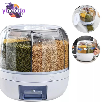 Dispensador De Alimentos - Frutos Secos de 6 Divisiones