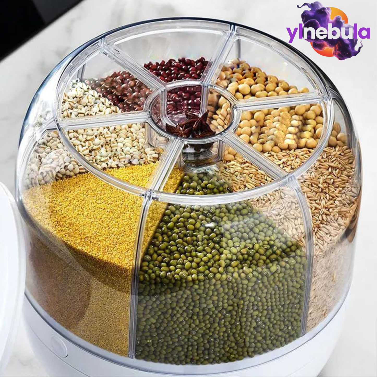 Dispensador De Alimentos - Frutos Secos de 6 Divisiones