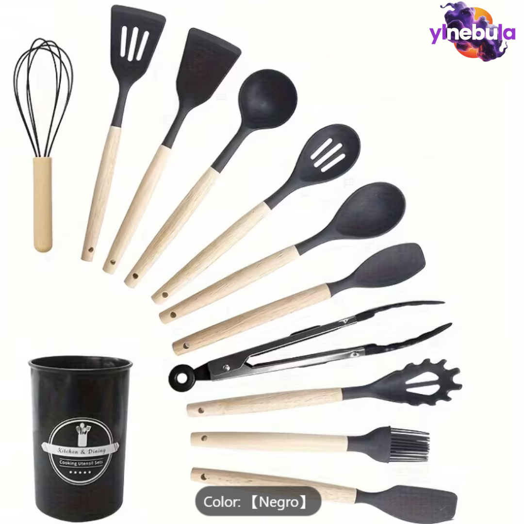 12 Utensilios de Cocina de Silicona